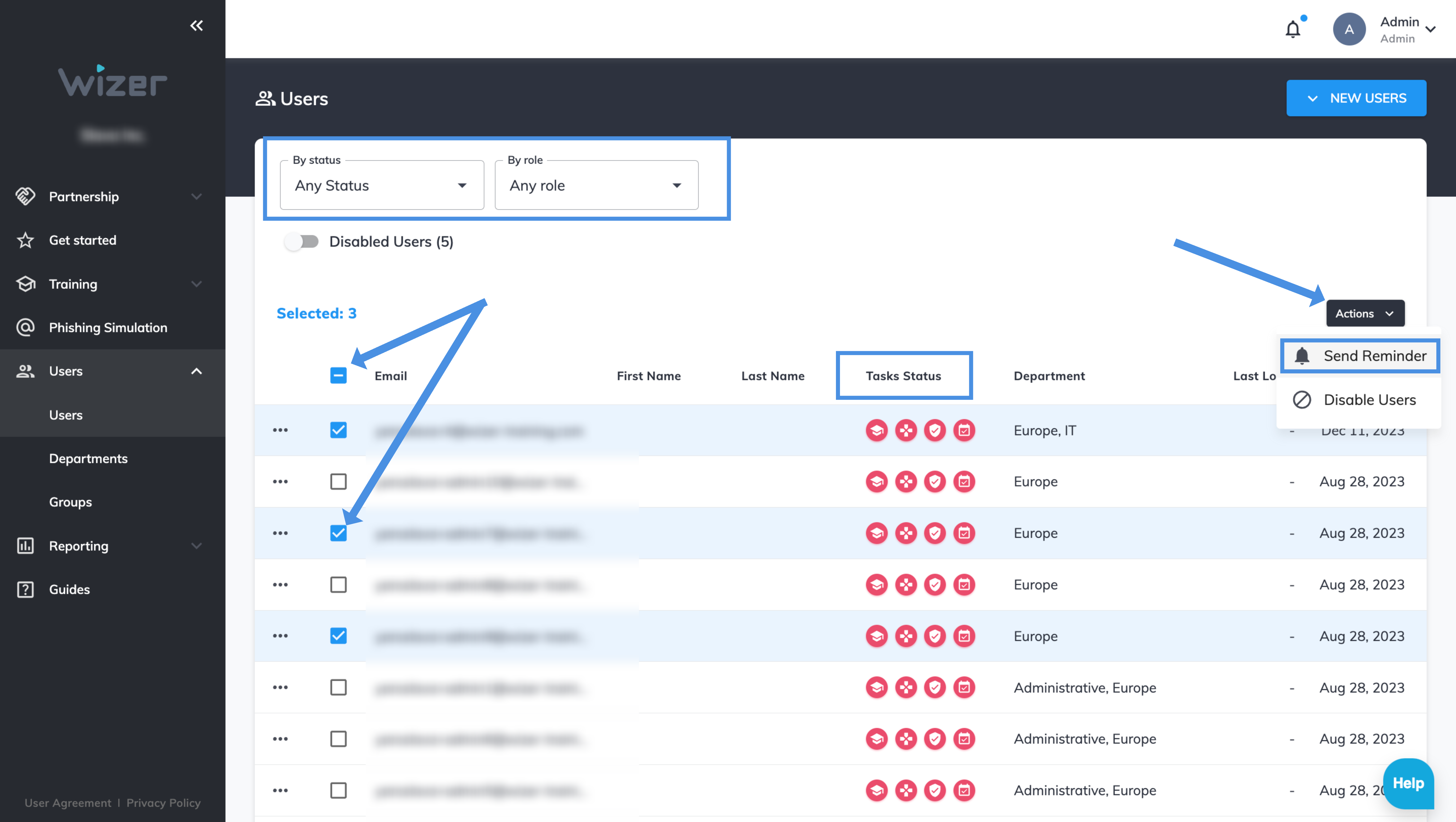 Email Notifications Types and Reminders Customization